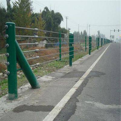 湖南張家界盤山路旅游景區(qū)纜索護欄 高速公路防撞繩索護欄 危險山路鋼絲繩圍欄